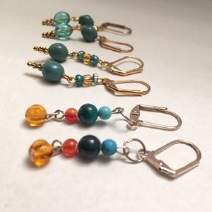 Costume Jewelry - Trio of Handmade Earrings